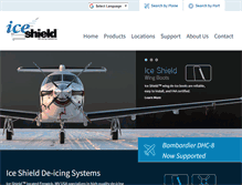 Tablet Screenshot of iceshield.com